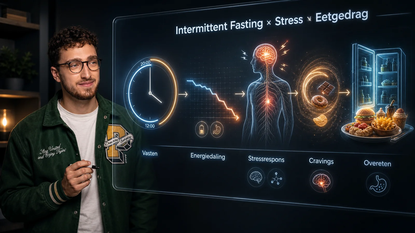 Visual over intermittent fasting, stress en overeten