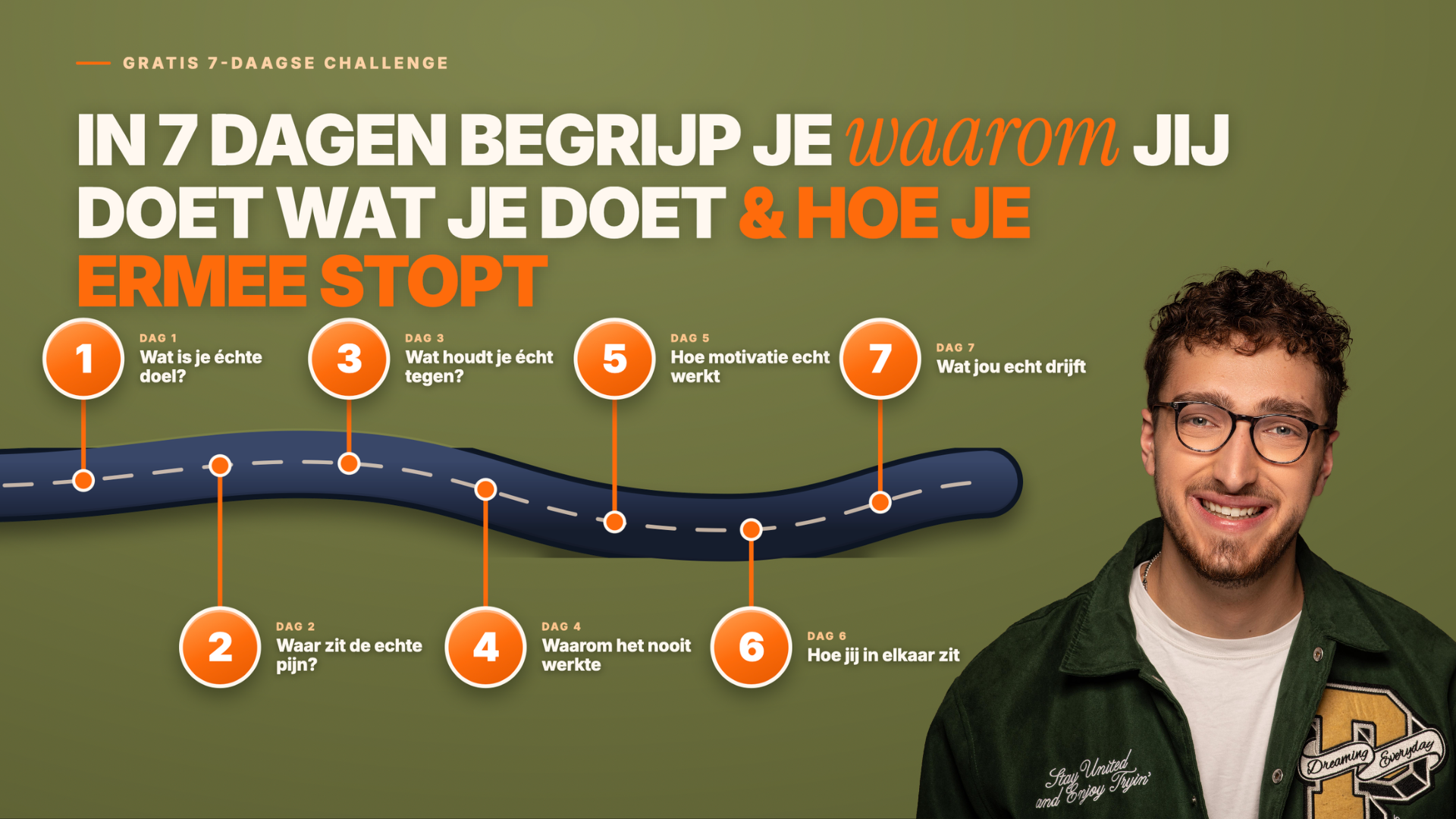 Koen Timmer introduceert de gratis 7-daagse challenge over gedragsverandering